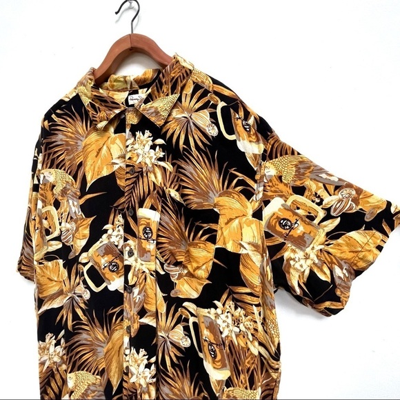 Panama Jack Hawaiian Tropical Beer Parrot Shirt, Size 3X - Picture 4 of 10